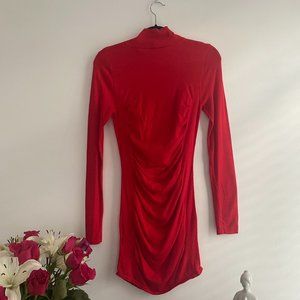 Medium Red Express Knit Sweater Dress